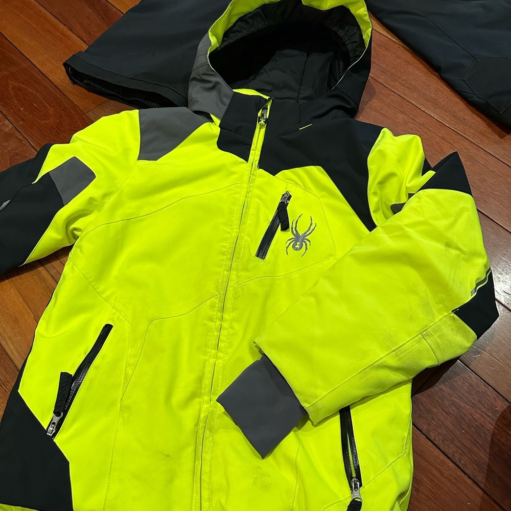 Spyder Ski jacket and snow pants (size 8 youth).